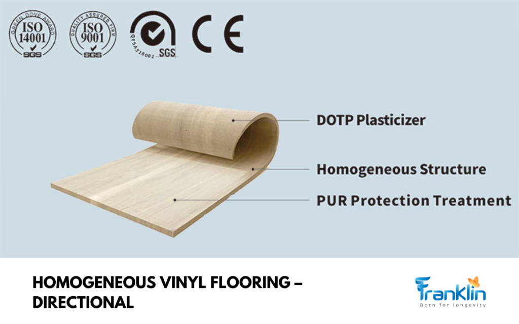 HOMOGENEOUS VINYL FLOORING – DIRECTIONAL 1